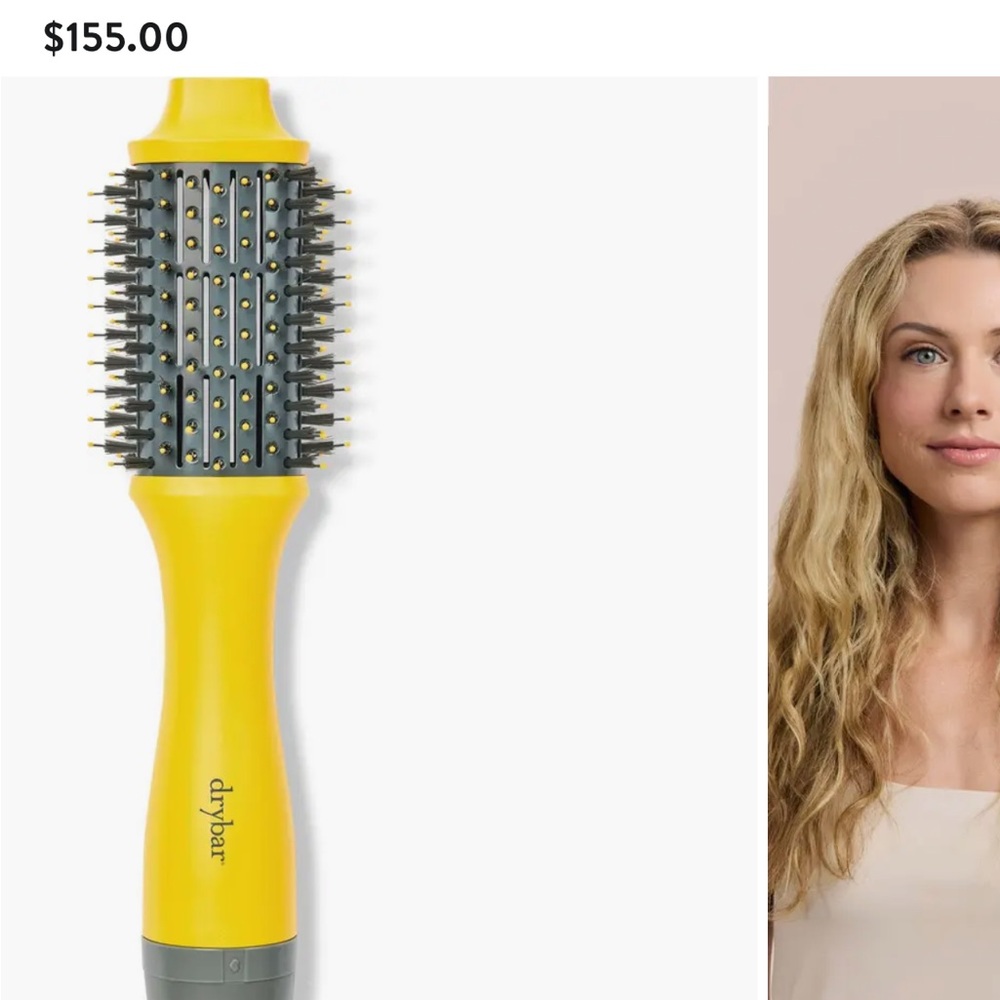 REI Yellow Hair Styling Brush